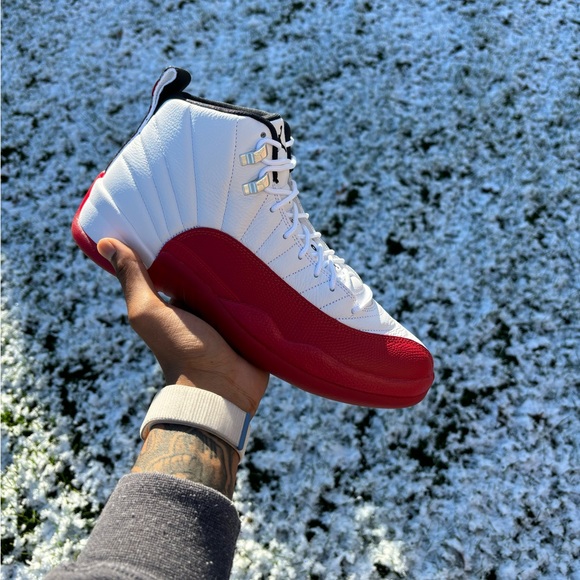 Jordan Retro 12 Cherry 12s On Feet On Feet Do Jordan 12s Run Big - Main Image